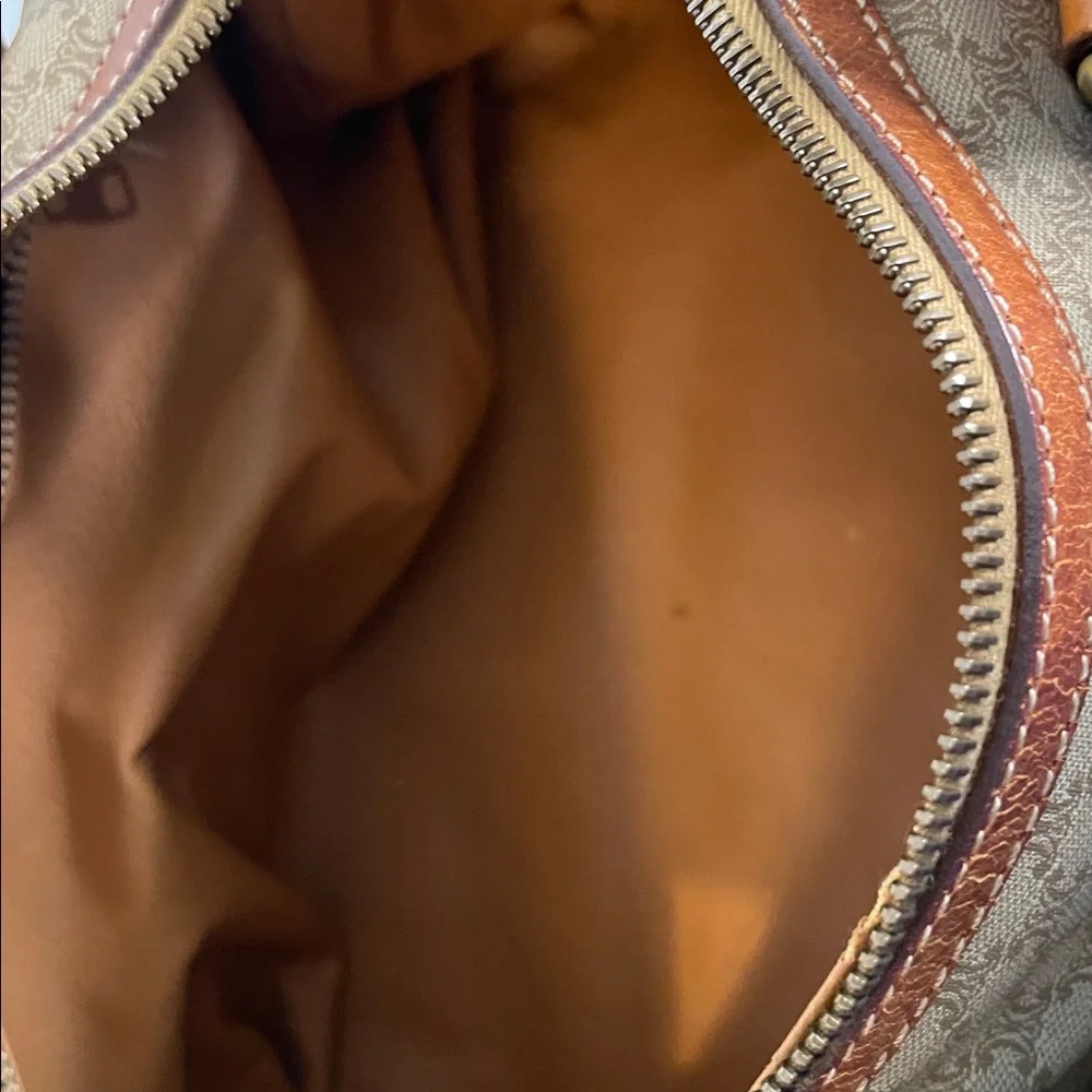 Celine Brown and Tan Monogram Boston Bag - Picture 12 of 13